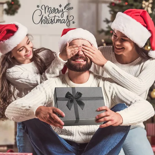 Miniatura 9 de Cajas de regalo con tapas para regalos, juego de 5 cajas de regalo negras, cajas anidables predeformadas para regalos, caja de regalo de lujo