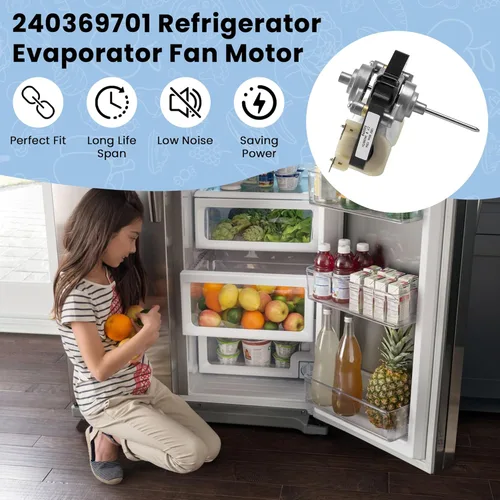 Miniatura 6 de AMI PARTS 240369701 Motor de Ventilador del Evaporador del Refrigerador - Reemplaza 240315802 240369701 240369702 241537301 240315801 240315803