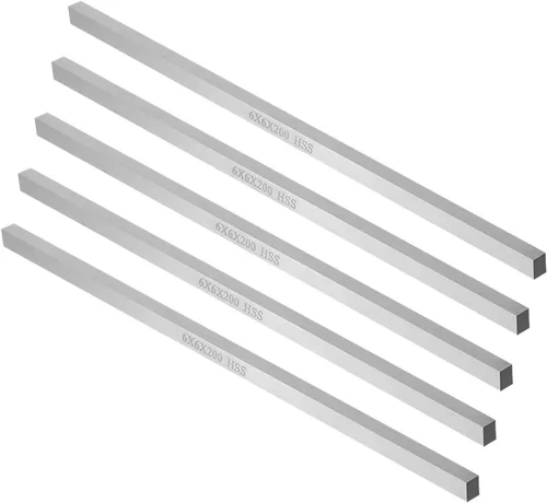 Miniatura 4 de XMHF 2 unids Torno HSS Square Herramienta de Corte Bits Bar Torno Rectangular Mosca Cortador Molino en Blanco 0.236x0.236x7.874 in