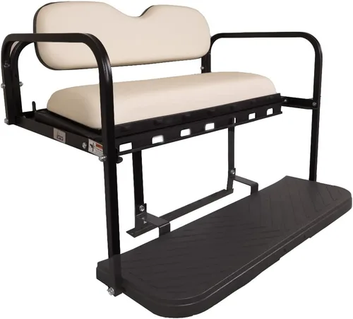 Miniatura 9 de GTW MACH3 Club Car DS Kit de asiento trasero para carrito de golf con marco de acero Compatible con modelos 1982-2000 (negro)