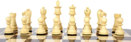 Miniatura 5 de Casa De Ajedrez – ébano/boxwood piezas de ajedrez Staunton Galaxy 3" (76 mm) + 2 extra Queens – Triple ponderado