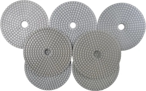 Miniatura 2 de Almohadillas de pulido de diamante húmedo de 7 pasos de 5 pulgadas para piedra y hormigón de mármol granito 7 piezas Set