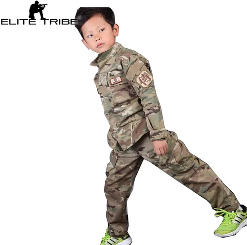 Miniatura 3 de Emersongear AOJQ - Uniforme de combate para niños de 6 a 14 años BDU militar táctico multicámara
