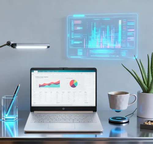 Miniatura 4 de HP Laptop HD de 14 pulgadas, CPU Intel de doble núcleo, 8 GB de RAM, 64 GB eMMC, ligera y batería de 12 horas, diseño elegante con múltiples Oro