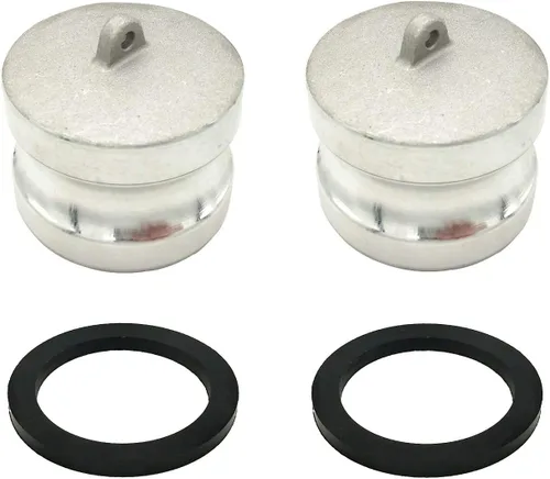 2 piezas de aluminio tipo DP leva y ranura de montaje, acoplador hembra x NPT hembra, con 2 piezas de montaje de junta Camlock (1 pulgada)