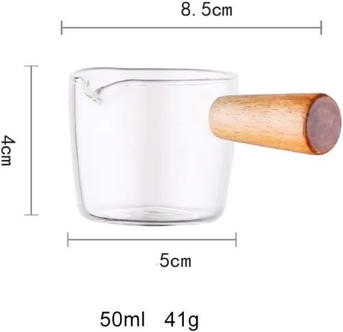 Miniatura 2 de Forart - Cacerola pequeña para salsa pequeña, olla para leche, calentador de mantequilla, olla antiquemaduras con mango de madera