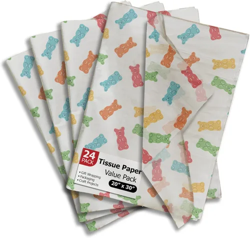 Miniatura 11 de Pro Supply Global Papel de seda impreso con hojas de otoño para bolsas de regalo o cajas y envoltura, papel de seda decorativo de otoño a granel