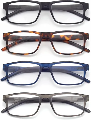 Miniatura 7 de Reading Glasses for Men Women, Spring Hinge Readers Glasses, Blue Light Blocking Lens Eyeglasses SR20523