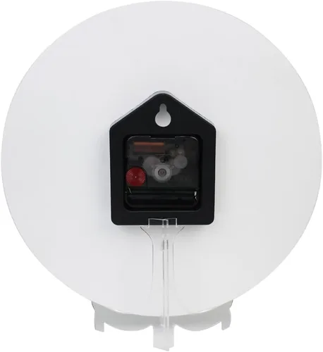 Miniatura 5 de ALAZA Reloj de pared cardenal de pájaro rojo de invierno, funciona con pilas, sin tictac, de cuarzo, analógico, rústico, rústico, reloj redondo