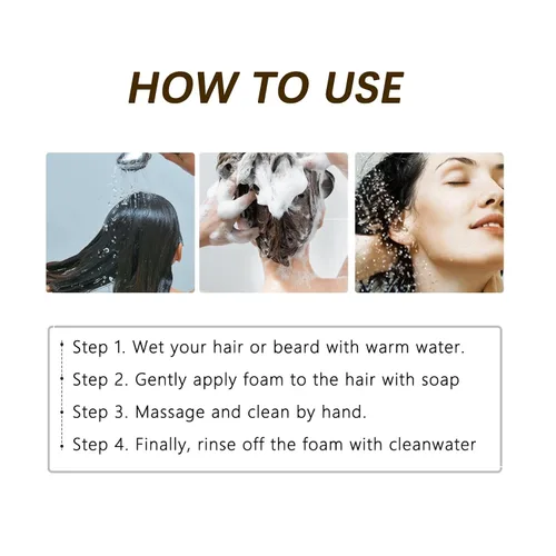 Miniatura 7 de Barra de champú reversible para cabello gris, 2 unidades de jabón para oscurecer el cabello gris para limpiar profundamente el cuero cabelludo