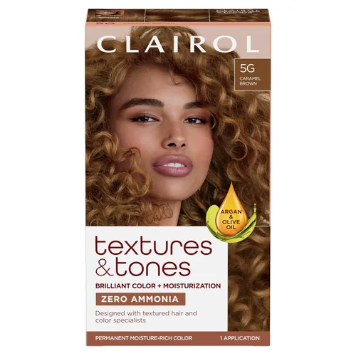 Miniatura 13 de Clairol Textures & Tones - Tinte permanente para el cabello, color de cabello negro sedoso 1B, paquete de 1 unidad 1B negro sedoso