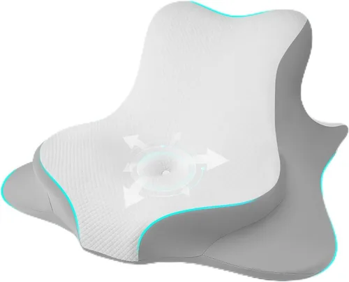 Miniatura 10 de Almohada de lectura para cama, para estar acostado, inclinado y boca abajo, almohada ergonómica de espuma viscoelástica en cuña para cabecero