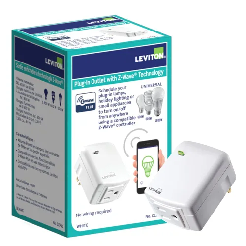 Miniatura 12 de Leviton Decora Smart Dimmer Z-Wave Serie 800, ZW6HD-1RW, Blanco