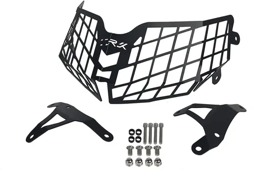 Miniatura 2 de Accesorios de motocicleta Cubierta de faro delantero Protector de parrilla Lente de malla para Benelli TRK502 TRK502X TRK 502 502X (negro)