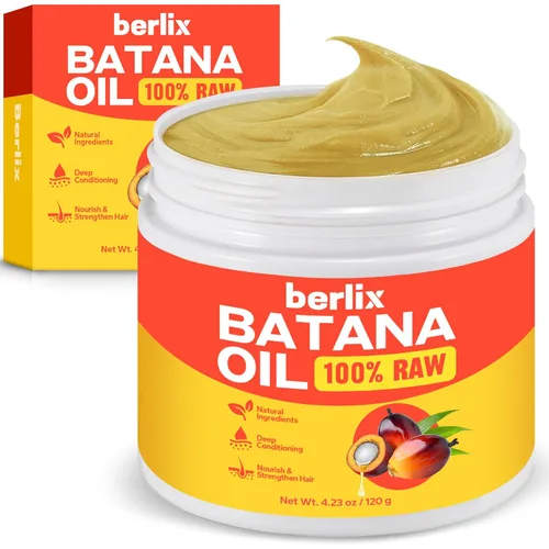 Aceite de batana crudo para el crecimiento del cabello (4.23 onzas), puro y natural, pasta de aceite de batana 100% crudo sin refinar para reparar,