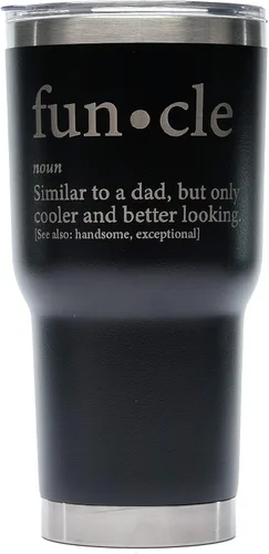Miniatura 2 de Greatness Line Funcle Uncle Idea de regalo para tío Novedad Gráfico Humor sarcástico fresco muy divertido vaso SS de 30 oz con recubrimiento