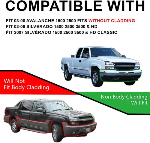 Miniatura 2 de G-PLUS Conjunto de faros LED, compatibles con Chevy Avalanche Silverado 1500 2500 3500 y HD 2003, 2004, 2005, 2006, faros delanteros