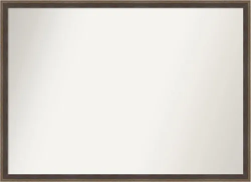 Miniatura 81 de Amanti Art Brown Bathroom Mirror for Over Sink, 23x41 Custom Made Hardwood Wedge Mocha Rectangle Vanity Mirror, Large Modern Wood Frame, Hangs