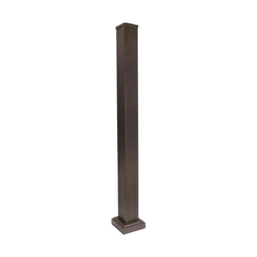 Miniatura 3 de Allure Kit de postes de cubierta de aluminio negro de 3 pulgadas x 3 pulgadas x 36 pulgadas