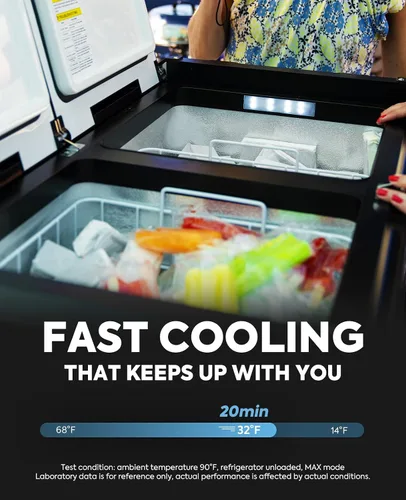 Miniatura 3 de ICECO Refrigerador VL35 ProS de 12 V, congelador portátil de 37 cuartos de galón, refrigerador compacto de metal para automóvil alimentado por