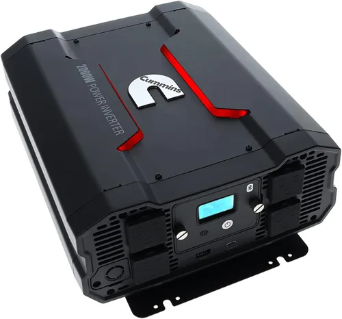 Miniatura 12 de Cummins 3000 vatios inversor de onda sinusoidal modificada para camiones Inversor 12 voltios a 110 voltios Cuatro salidas de CA Dos puertos USB