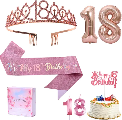 Miniatura 14 de Banda y tiara de cumpleaños número 7 con vela y corona de strass, mi 7º cumpleaños, topper de pastel de feliz cumpleaños, 7 globos de papel