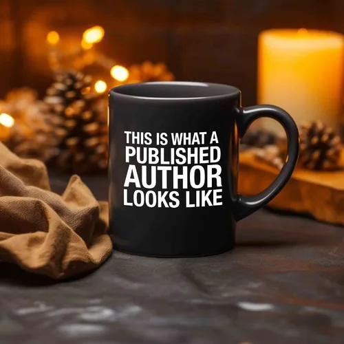 Miniatura 4 de Panvola This Is What A Published Author Looks Like Writer Novelist Gifts Funny Journalist Columnist Poet Taza de cerámica de 11 oz negro