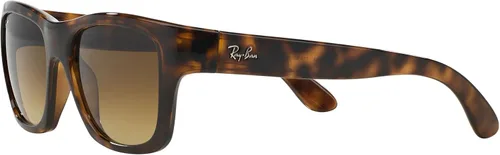 Miniatura 3 de Ray-Ban Gafas de sol unisex con montura Habana ligera, lentes degradadas marrones, 2.087 in
