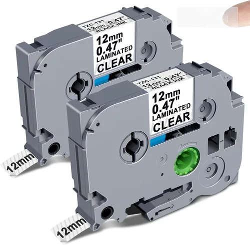 Miniatura 15 de Compatible con cinta azul P Touch TZe-531 TZe531 laminada 0.47 de 0.47 pulgadas, cinta azul de repuesto para Brother PT-D200 PT-D450, 1/2 pulgada x