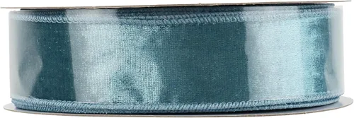 Miniatura 9 de MEEDEE Cinta de terciopelo azul de 1.5 pulgadas, 25 yardas, terciopelo triturado para árbol de Navidad, coronas, lazos