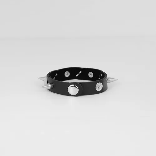 Miniatura 7 de Manfnee Pulsera de cuero punk, pulsera trenzada con remaches para hombres y mujeres, ajustable