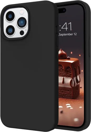 Miniatura 18 de Telaso Funda compatible con iPhone 14, silicona líquida de gel suave de goma, funda delgada y fina con forro de microfibra, funda protectora