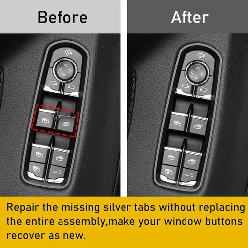 Miniatura 3 de Jaronx 2 botones de interruptor de ventana lateral del conductor compatibles con Porsche Cayenne 2011-2018, para Panamera 2011-2016, para Macan