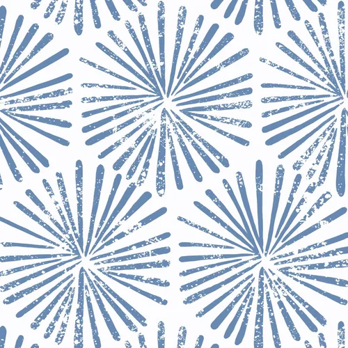 Miniatura 9 de Guvana Papel Tapiz Despegar y Pegar de 17.3''×118'' Papel Tapiz Azul y Blanco Geométrico Moderno Papel de Contacto para Baño Dormitorio Rayado Papel