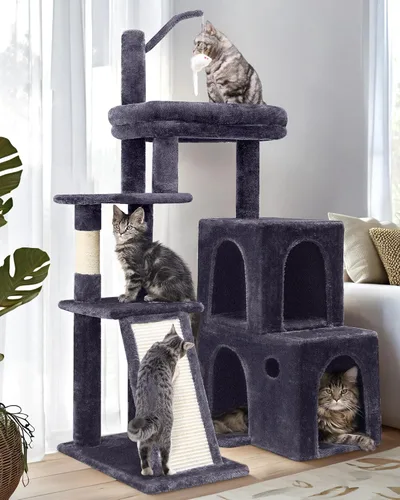 Miniatura 10 de Globlazer F50 Torre para Gatos para Gatos Adultos de Interior, Árbol para Gatos Resistente de 50 Pulgadas para Gatos Grandes, Casa de Árbol