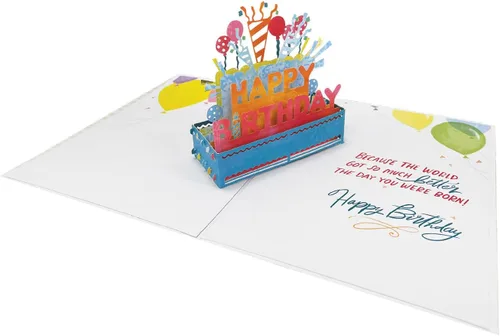 Miniatura 8 de Designer Pop!, Tarjeta de felicitación desplegable de cumpleaños – Diseño floral con tarjeta 3D de lirio de cala para amigos, familia y personas