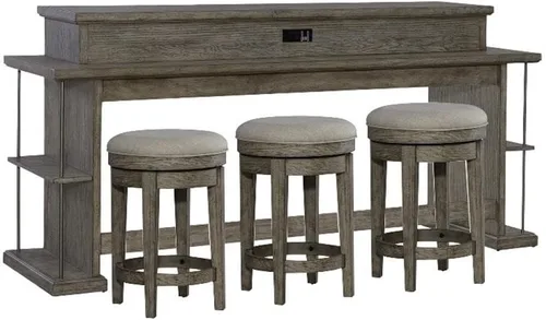 Miniatura 9 de Liberty Furniture City Scape - Juego de sala de estar de 3 piezas con mesa de cóctel, 2 mesas auxiliares en beige bruñido