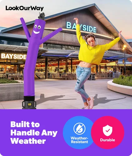 Miniatura 5 de LookOurWay Air Dancers Wacky Waving - Accesorio inflable de tubo para hombre, 7 pies de alto, publicidad de bailarín de aire que saluda, tipo tubo