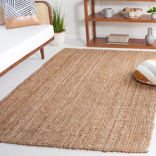 Miniatura 16 de Safavieh Natural Fiber Collection NF747A tapete de yute natural tejido a mano (5" x 8"), Yute, Natural