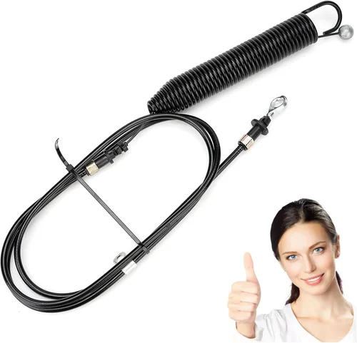 Miniatura 7 de GY22387 Cable de control de toma de fuerza para cortacésped John Deere, cable de compromiso compatible con John Deere 107S D100 D105 D110 D120 D125