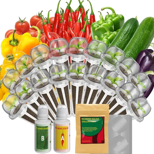 Miniatura 8 de inbloom Kit de 12 cápsulas de semillas de flores para AeroGarden, iDOO, Ahopegarden, sistema de cultivo hidropónico MUFGA, incluye caléndula