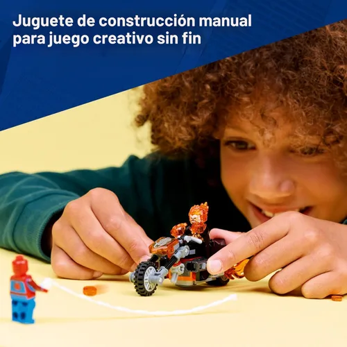 Miniatura 4 de LEGO Marvel Spider-Man vs. Ghost Rider - Juguete de construcción de motocicleta para niños y niñas, a partir de 6 años, juego de superhéroes