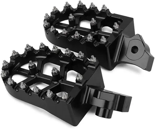 Miniatura 5 de AnXin Estriberas Estriberas Reposapiés Pedales Apoyos CNC para Z50R 80-99 XR50R 00-03 XR70R 97-03 XR80R XR100R 85-03 CRF80F CRF100F 04-13 Negro