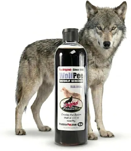 PredatorPee 100% orina de lobo - Aroma de marcado territorial - Crea ilusión de que el lobo está cerca