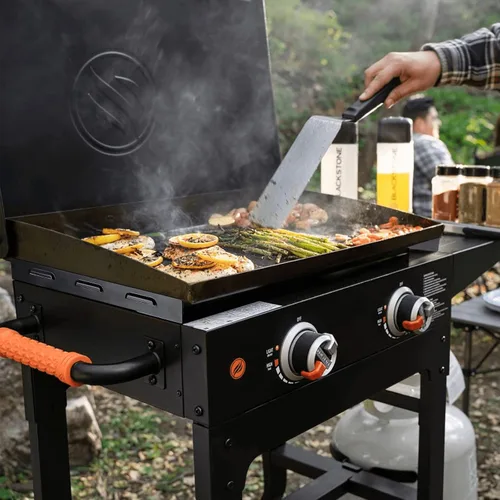 Miniatura 7 de Grisun Protectores de viento para parrilla Blackstone de 28 pulgadas, protectores magnéticos de viento de acero con recubrimiento en polvo