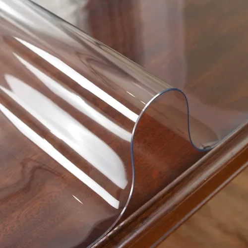 Miniatura 34 de Protector de mesa transparente de 12 x 36 pulgadas, 1.5 mm de grosor, cubierta de mesa de plástico impermeable, protector de mesa transparente