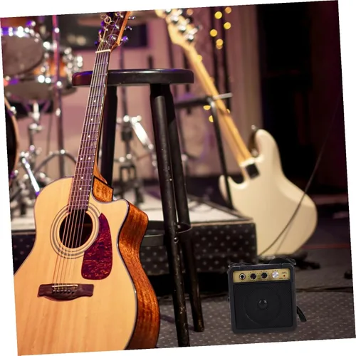 Miniatura 6 de TOYANDONA Mini amplificador de guitarra eléctrica portátil, amplificador de práctica pequeño con sonido nítido y fuerte para guitarras acústicas