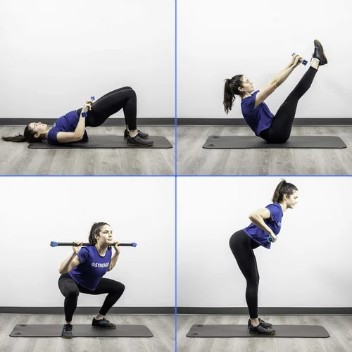 Miniatura 5 de Synergee - Juego de barras de entrenamiento con peso, varios pesos disponibles, acolchadas, para tonificar el cuerpo, ganar fuerza y mejorar la e)