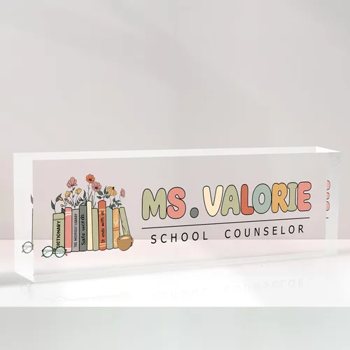 Miniatura 30 de Placa de nombre personalizada para escritorio, placa de nombre de oficina personalizada para escritorio, decoración de oficina personalizada