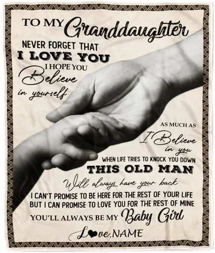Miniatura 8 de Manta personalizada con texto en inglés «To My Granddaughter from Grandma Grandpa Sunflower Never Forget That I Love You», manta de forro polar